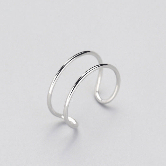 Einfache Mode Silber Farbe Feder Delphin Einstellbarer Ring Exquisiter Schmuck Ring Für Frauen Party Hochzeit Verlobungsgeschenk