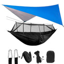 Lightweight Portable Camping Hammock and Tent Awning Rain Fly Tarp Waterproof Mosquito Net Hammock Canopy 210T Nylon Hammocks