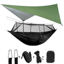 Lightweight Portable Camping Hammock and Tent Awning Rain Fly Tarp Waterproof Mosquito Net Hammock Canopy 210T Nylon Hammocks