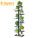 6/7/8Layers Flower Stand Rack Storage Shelf Iron Plant Holder Home Garden Flower Pot Organizer Living Room Balcony Storage Rack