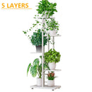 6/7/8Layers Flower Stand Rack Storage Shelf Iron Plant Holder Home Garden Flower Pot Organizer Living Room Balcony Storage Rack