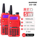 BaoFeng UV 5R Walkie Talkie Radio Station Comunicador UV-5R HAM Transceiver Dual-Band Intercom Handheld Talkie Walkie UV82