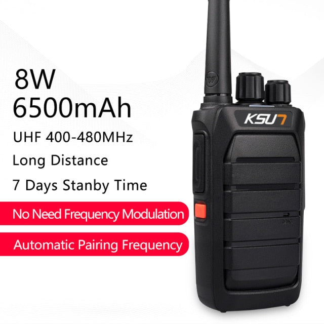 KSUN Leistungsstarkes Walkie Talkie passt automatisch die Frequenz an CB-Radiosender UHF-Transceiver Long Range Walkie Talkie