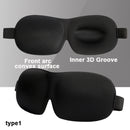 3D Sleeping Mask Block Out Light Soft Padded Sleep Mask For Eyes Slaapmasker Eye Shade Blindfold Sleeping Aid Face Mask Eyepatch