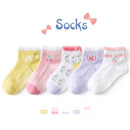 5 Pairs/Lot Children Cotton Socks Boy Girl Baby Infant Ultrathin Fashion Breathable Solid Mesh Socks For Summer 1-12T Teens Kids