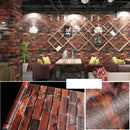 10M Living Room Kitchen Bathroom Waterproof Wall Sticker Home Decor Removable Vinyl PVC Brick Stone Self Adhesive Wallpaper