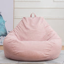 S/M/L Lazy Sofa Cover Chairs without Filler Linen Cloth Lounger Seat Pouf Puff Couch Tatami Living Room Furniture Cover