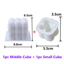 DIY Wax Candle Silicone Molds Soy Wax Candle Mold For Crafts Aromatherapy Plaster 3D Resin Mold Handmade Candle Holder Soap Form