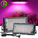 Luz LED de cultivo AC220V 50W 100W LED de espectro completo Phyto lámpara invernadero hidropónico iluminación de crecimiento de plantas