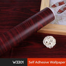 5M /10M Wood Grain Self Adhesive Wallpaper Waterproof PVC Vinyl Kitchen Wardrobe Cabinet Furniture Renovation Door Wall Sticker