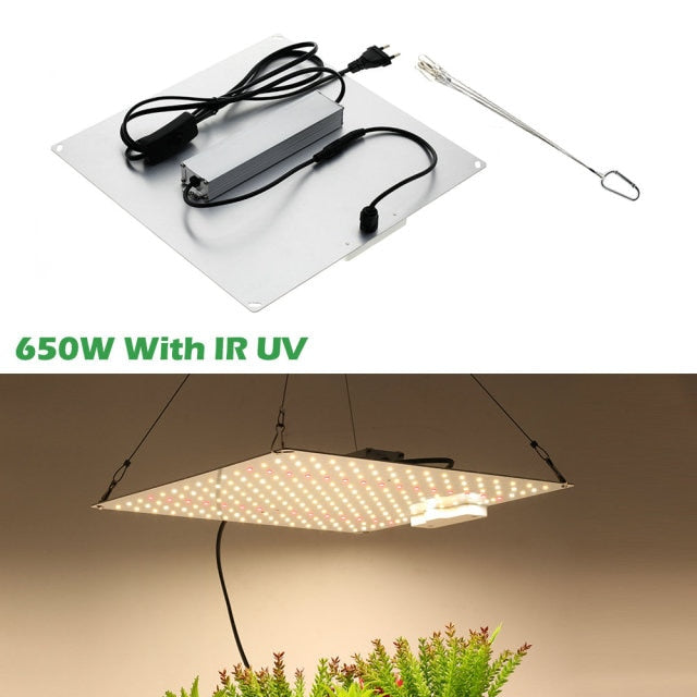 Samsung LM281B Quantum LED Grow Light UV&amp;IR Chip 650W Vollspektrum-Phyto-Lampe für Zimmerpflanzen, Gemüse, Blumen, Hydroponik-System