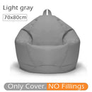 70x80cm Lazy BeanBag Sofas Cover Chair No Filler 420D Oxford Waterproof Lounger Seat Bean Bag Pouf Puff Couch Tatami Living Room