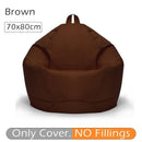 70x80cm Lazy BeanBag Sofas Cover Chair No Filler 420D Oxford Waterproof Lounger Seat Bean Bag Pouf Puff Couch Tatami Living Room