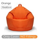 70x80cm Lazy BeanBag Sofas Cover Chair No Filler 420D Oxford Waterproof Lounger Seat Bean Bag Pouf Puff Couch Tatami Living Room