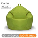 70x80cm Lazy BeanBag Sofas Cover Chair No Filler 420D Oxford Waterproof Lounger Seat Bean Bag Pouf Puff Couch Tatami Living Room