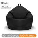 70x80cm Lazy BeanBag Sofas Cover Chair No Filler 420D Oxford Waterproof Lounger Seat Bean Bag Pouf Puff Couch Tatami Living Room