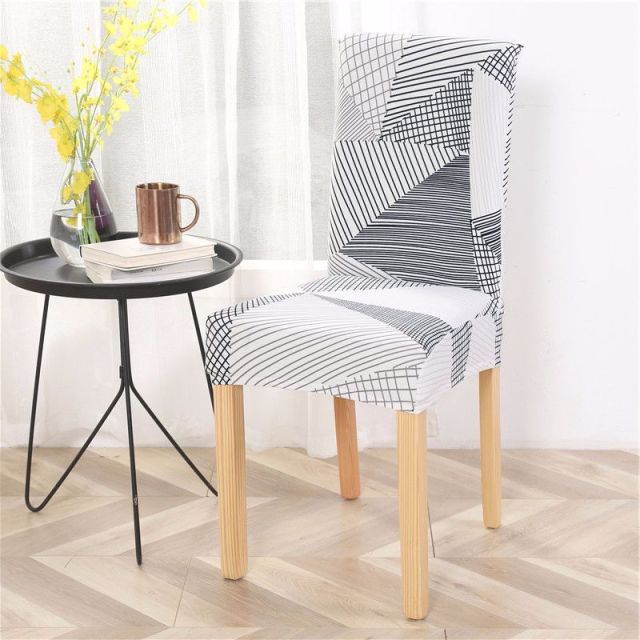 Plain Dining Chair Cover Spandex Elastic Chair Slipcover Case Stretch Seat Cover for Wedding Hotel Banquet Living Room