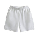 Tangada 2020 Herbst Frauen Terry 95% Baumwolle Anzug übergroße Sets O Hals Hoodies Sweatshirt Shorts Hosenanzüge 6L30