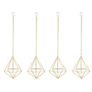 4 Pcs Nordic Style Hanging Tillandsia Air Plant Rack Wall Hanging Geometric Metal Tillandsia Air Plants Rack Holder