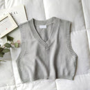 GOPLUS Women V-Neck Knitted Vest 2021 New Spring Autumn Sweater Vests Short Female Casual Sleeveless Twist Knit Pullovers C9510