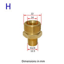 Adaptador de Metal, boquilla de espuma, generador de espuma, pistola de espuma, lavadora de alta presión, espuma de jabón para Nilfisk Karcher Huter Elitech Lavor