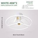 LED Ceiling Fan Lamp Modern Minimalist Ceiling Lamp Dining Room Bedroom Living Room Lamp Round Fan Light