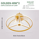 LED Ceiling Fan Lamp Modern Minimalist Ceiling Lamp Dining Room Bedroom Living Room Lamp Round Fan Light