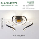 LED Ceiling Fan Lamp Modern Minimalist Ceiling Lamp Dining Room Bedroom Living Room Lamp Round Fan Light