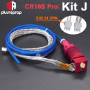 Ender-3/CR10/CR10S 1.75mm J-head Hotend kit Aluminum Heat Block with Heater Thermistor For 3D Printer  With 0.4mm Nozzle Part