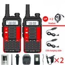 2Pcs Baofeng UV10R Walkie Talkie 10W  VHF UHF Dual Band Two Way CB Ham Radio UV 10R Portable USB Charging Radio Transceiver UV5R