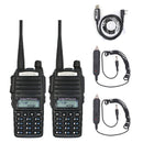 2pcs/lot BaoFeng real 8W UV-82 High Power Two Way Radio Portable Radio Dual Band VHF/UHF 10km long range Walkie Talkie UV82