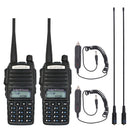 2pcs/lot BaoFeng real 8W UV-82 High Power Two Way Radio Portable Radio Dual Band VHF/UHF 10km long range Walkie Talkie UV82