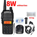 High Power 8W Baofeng UV-82 Walkie Talkie UV82 Dual Band VHF/UHF FM Transceiver 10KM Long Range Hunting Two Way Ham CB Radio