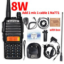 High Power 8W Baofeng UV-82 Walkie Talkie UV82 Dual Band VHF/UHF FM Transceiver 10KM Long Range Hunting Two Way Ham CB Radio