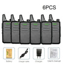 1/2/3/4/5/6PCS Mini Walkie Talkies WLN KD-C1 CB Radio Station UHF 430-440 KDC1 Ham Radio Transceiver Amateur Clear Voice Signal