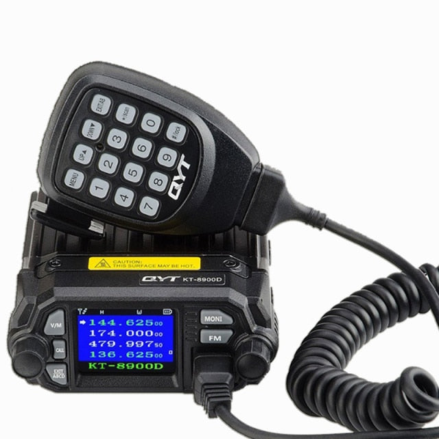 QYT KT-8900D Mobiler Transceiver Dualband Quad Standby VHF/UHF 136-174/400-480MHz Mini Autoradio Amateur (HAM)