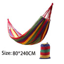 Portable hammock outdoor hammock garden Sports Home Travel Camping swing canvas stripe hammock thickened anti rollover chair