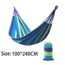 Portable hammock outdoor hammock garden Sports Home Travel Camping swing canvas stripe hammock thickened anti rollover chair