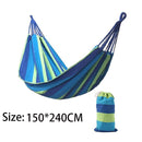 Portable hammock outdoor hammock garden Sports Home Travel Camping swing canvas stripe hammock thickened anti rollover chair