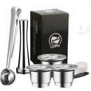 ICAfilas SVIP Edelstahl-Kaffeekapsel für Nespresso wiederverwendbare Inox-nachfüllbare Crema Espress wiederverwendbare Filterkapseln