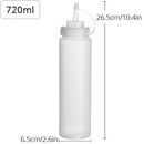 Konco Condiment Squeeze Bottles, para Ketchup Mostaza Mayo Salsas picantes Botellas de aceite de oliva Gadget de cocina