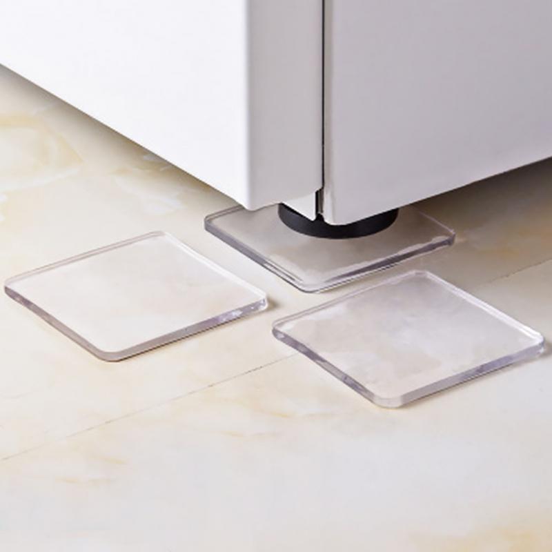 4 unids/set alfombrilla antideslizante lavadora almohadilla de silicona portátil antivibración para baño uso doméstico