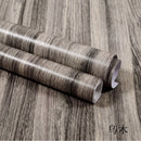 PVC Wood Grain Wallpaper Self Adhesive Waterproof Furniture Stickers Contact Paper Dormitory Kitchen Door Cabinet Desktop Decor