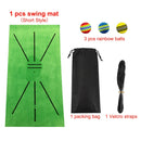 Golf Swing Mat Hitting Batting Direction Mark Trace Indoor Home 11.8“ x 23.6" Golf Swing Training Pad w 3 Pcs Practice Ball