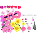 Kleine echte getrocknete Blumen, natürliche Trockenpflanzen für Kerzen, Epoxidharz, Anhänger, Halskette, Schmuckherstellung, Handwerk, DIY Accessori