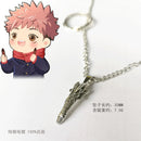 Anime Jujutsu Kaisen Necklace Itadori Yuji Cosplay Accessories Gojo Satoru Ring Kugisaki Nobara Pendant Suit
