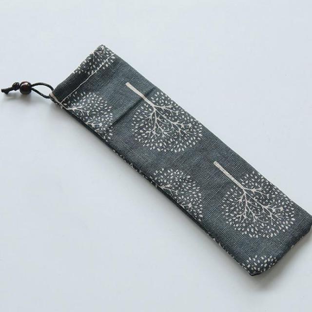Neue tragbare Kissentasche Messer Gabel Stäbchen Tasche weich 1Pc Luft Baumwolle Reißverschluss Reisebesteck Tasche Aufbewahrungszubehör