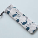 Nueva bolsa de almohada portátil cuchillo tenedor palillos bolsa suave 1 pieza aire algodón cremallera viaje cubiertos bolsa almacenamiento suministros