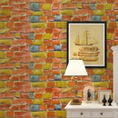 10M Living Room Kitchen Bathroom Waterproof Wall Sticker Home Decor Removable Vinyl PVC Brick Stone Self Adhesive Wallpaper