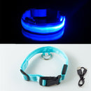 Collar de perro Led con carga USB, Collar antipérdida/para evitar accidentes de coche para perros, cachorros, collares para perros, suministros LED, productos para mascotas